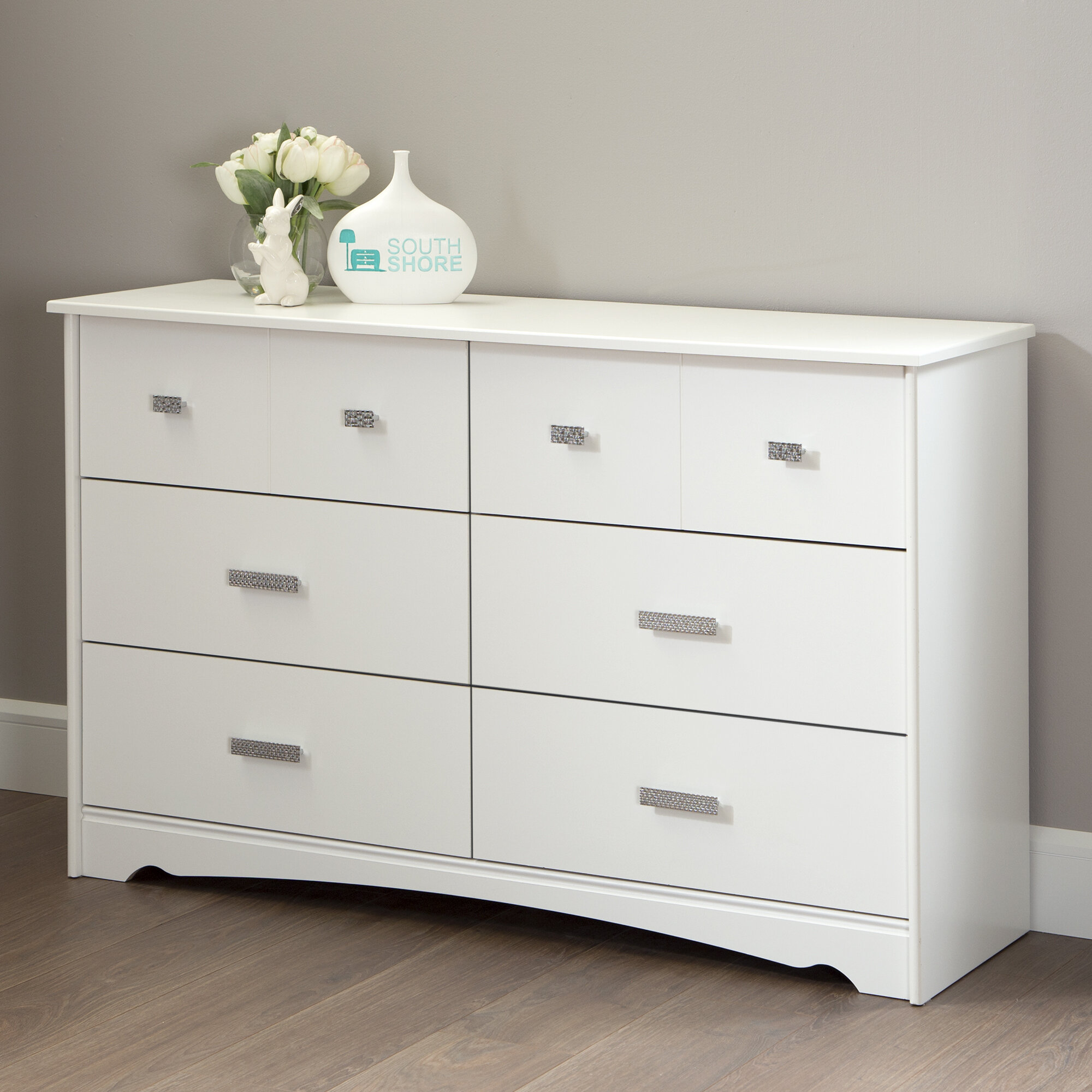 South Shore Tiara 6 Drawer Double Dresser Reviews Wayfair