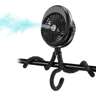 Solar Powered Misting Fan | Wayfair