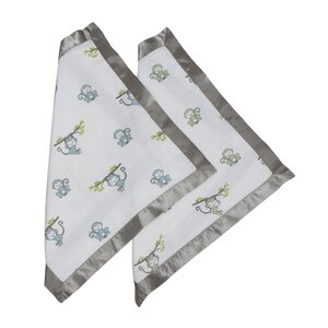 Happy Monkeys Security Blankets (Set of 2)