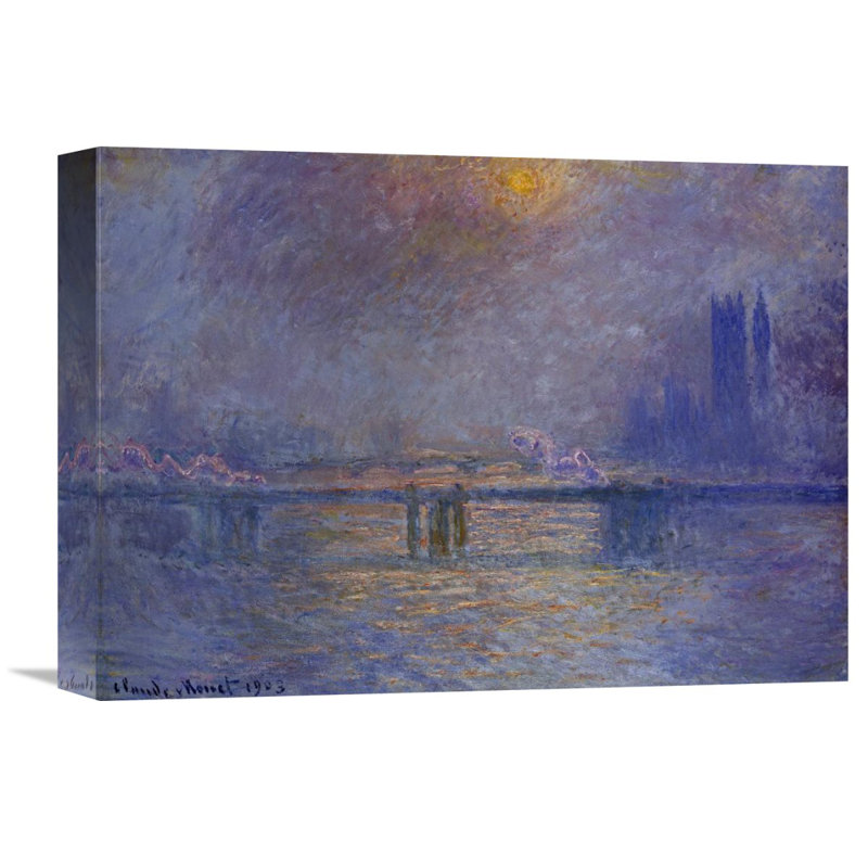 Global Gallery Charing Cross Bridge The Thames By Claude Monet