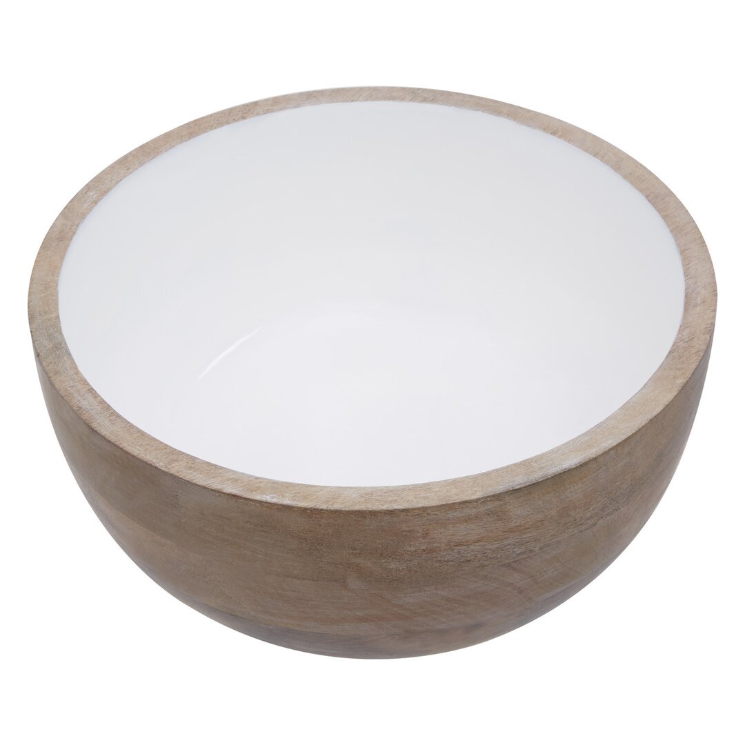 Kara Round Wooden Bowl