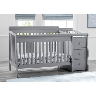 dark grey crib