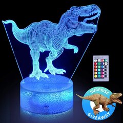 porcelain night light dino T-Rex children's light 3D Ceramic Lamp Dinosaur 
