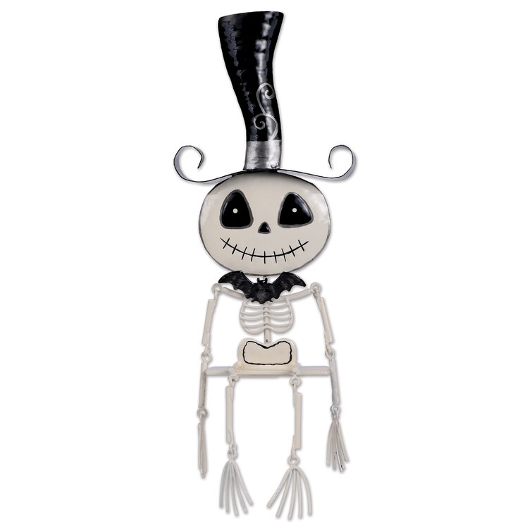 Details about   NIB NWT Pier 1 Halloween Skeleton Groom 39.50" Tall 9" W 5" D Shelf Sitter Doll 