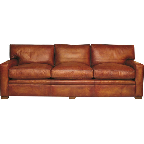 Curzon Gallery Collection Armada Leather 4 Seater Sofa Wayfair Co Uk