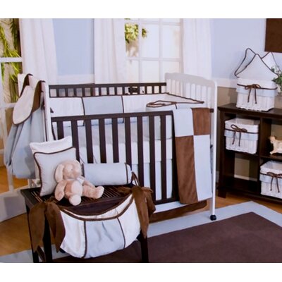 Blue Chocolate 4 Piece Crib Bedding Set Brandee Danielle