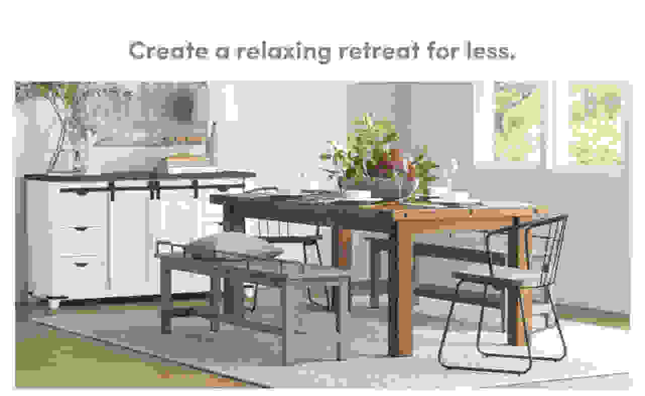 Create a relaxing retreat for less.