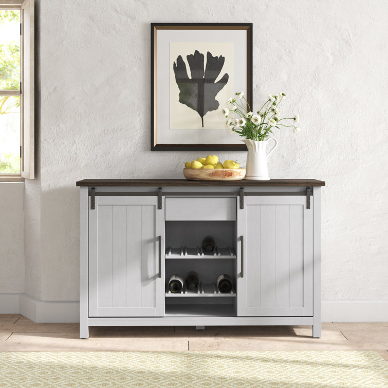 gray sideboard table