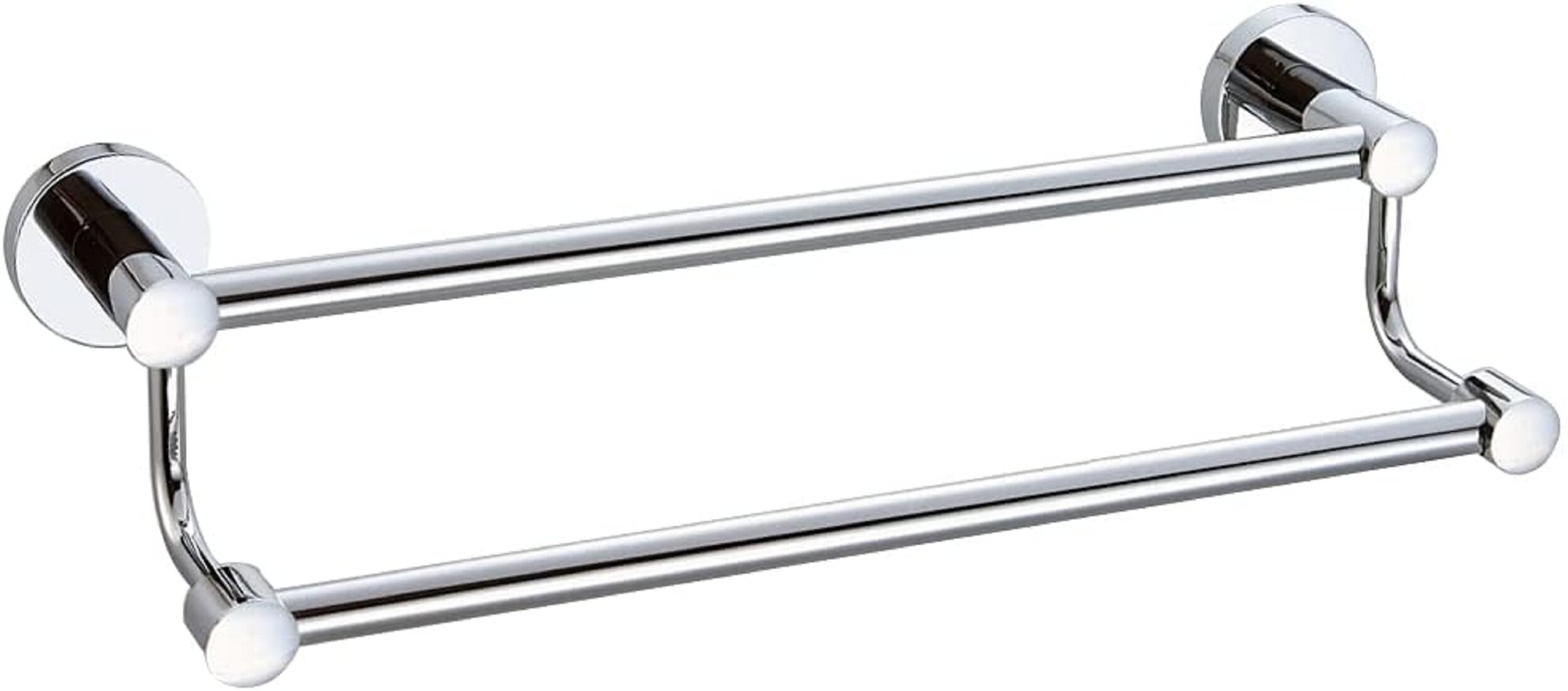 Premium Collection Polished Chrome Free Returns Double Towel Bar  by Josef 
