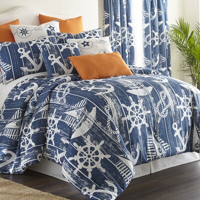 Gibsonia 100 Cotton Comforter Set Longshore Tides Size Full