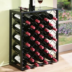 Plainville 32 Bottle Floor Wine Rack