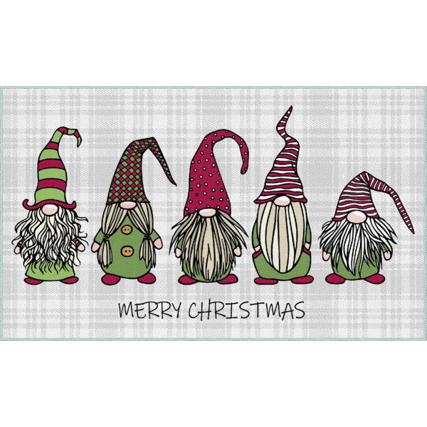 The Holiday Aisle Mohawk Triplett Christmas Gnomes Grey Precision Printed Area Rug 2 6 X3 6 Coin Reviews Wayfair Ca