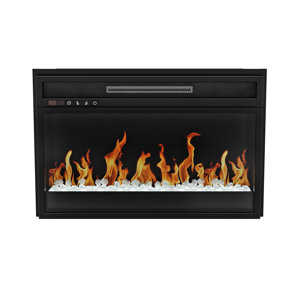 Flat Crystal Electric Fireplace Insert..