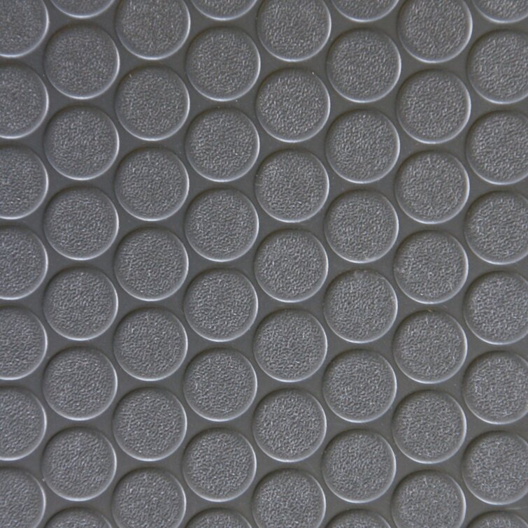 Rubber-Cal Coin-Grip Flooring and Rolling Mat