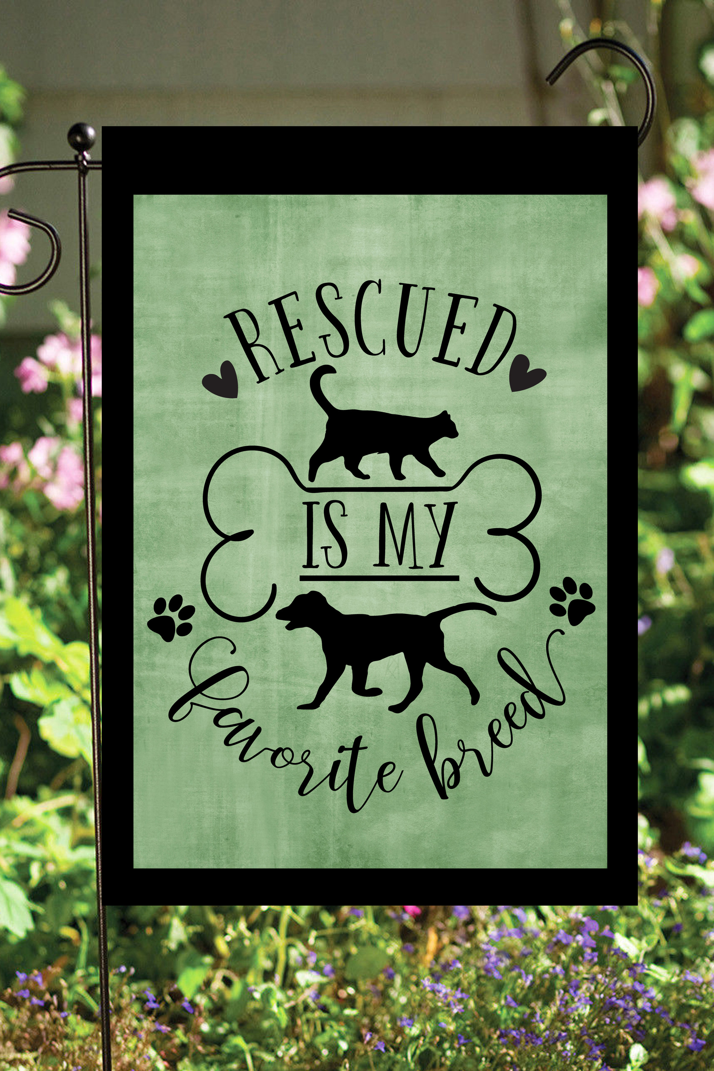 Flags Galore Decor And More Animal Rescue 2 Sided Polyester 18 X 12 In Garden Flag Wayfair