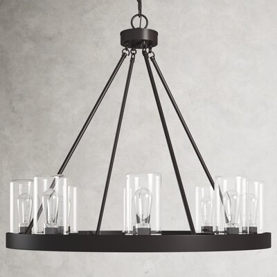 Clemons 8 -Bulb 27.63" H Outdoor Chandelier