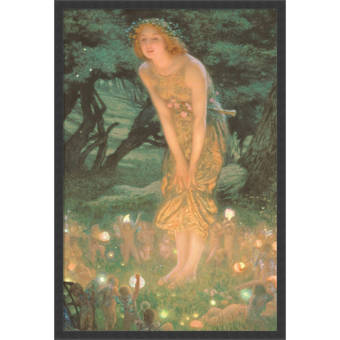 Amanti Art Midsummer Eve By Edward Robert Hughes Framed Painting