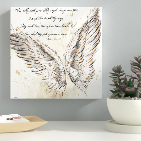 Ebern Designs On Angel S Wings I Graphic Art Print On Wrapped