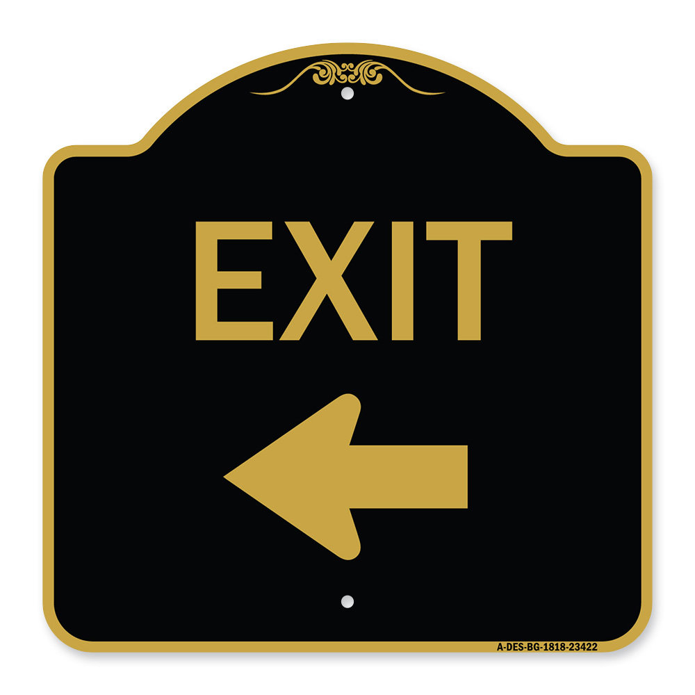 SignMission Designer Series Sign Protect Your Business & Municipality with Left Arrow Made in The USA Deliveries | Black & Gold 18 X 18 Heavy-Gauge Aluminum Architectural Sign SignMission Designer Series Sign Protect Your Business & Municipality with Left Arrow Made in The USA Deliveries | Black & Gold 18 X 18 Heavy-Gauge Aluminum Architectural Sign
