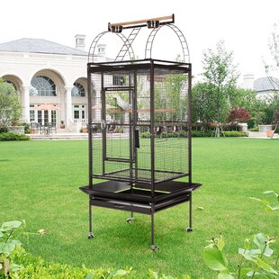 Brasfield Bird Flight Cage With Rolling Trolley