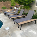 Union Rustic Absinthe 77.16'' Long Reclining Chaise Lounge Set ...