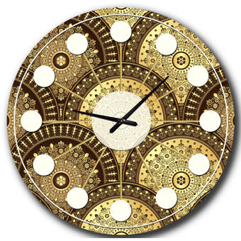 Latitude Run Indisputable Precise Abstract Metal Wall Clock Wayfair Ca