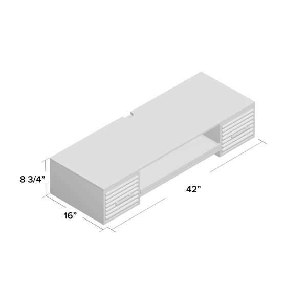 Childersburg 2 Drawer Floating Desk