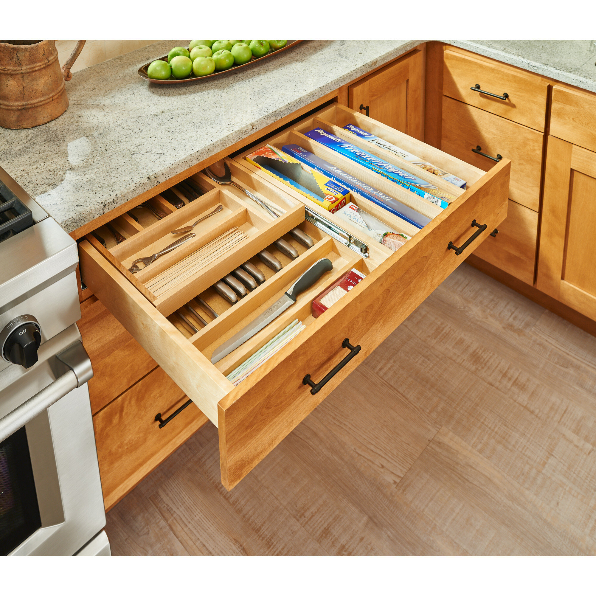 Органайзер для кухонных шкафов и ящиков деревянные