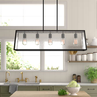 Mistana Ferris 6 Light Kitchen Island Linear Pendant Reviews Wayfair