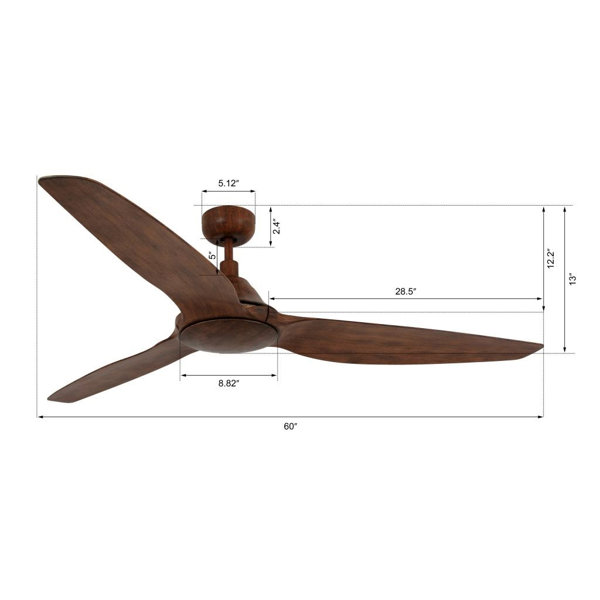60 Hobert Type A 3 Blade Ceiling Fan With Remote Reviews