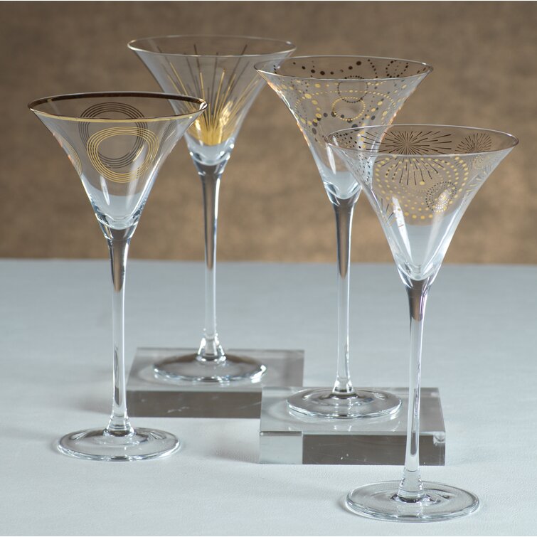 Mercer41 Milaca 4 Piece 9 Oz Martini Glass Set Wayfair