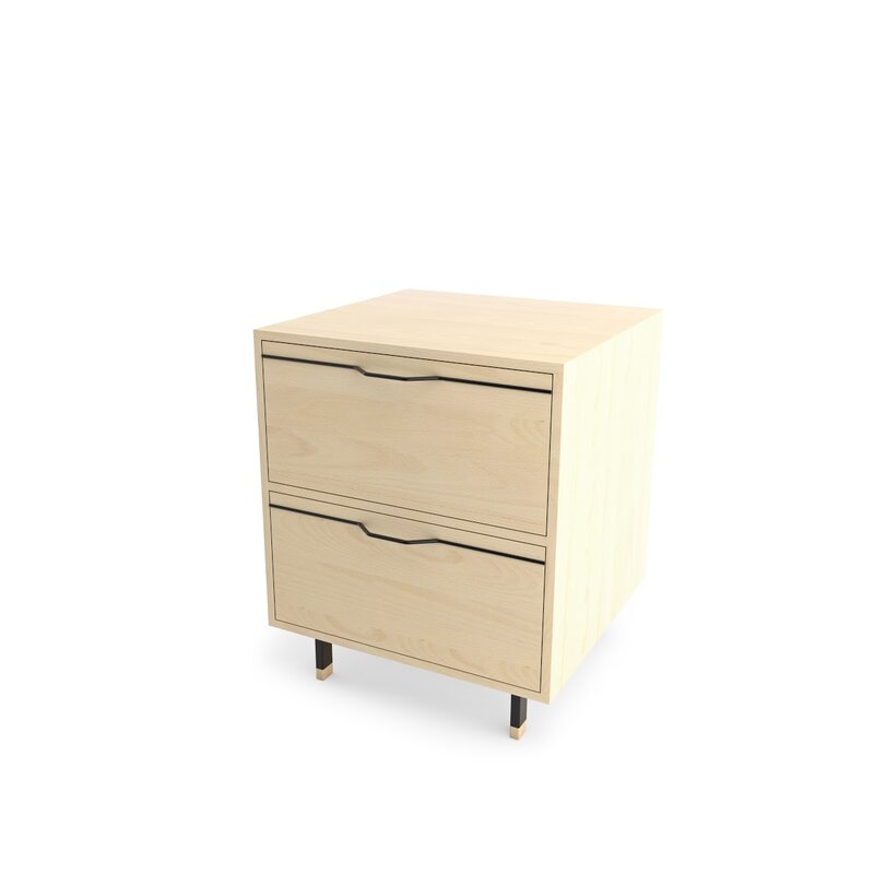 Tronk Design Chapman 2 Drawer Nightstand Wayfair