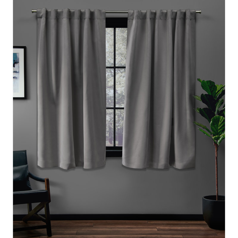 Red Barrel Studio Hagerman Solid Blackout Thermal Tab Top Curtain