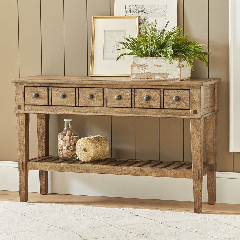 Derrickson Console Table with Drawers & Reviews Birch Lane