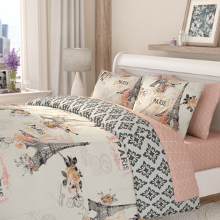 Paris Eiffel Tower Bedding Set | Wayfair