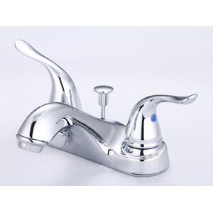 Double Handles Centerset Bathroom Faucet