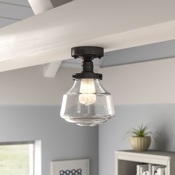 Sauve 1 Light Semi Flush Mount