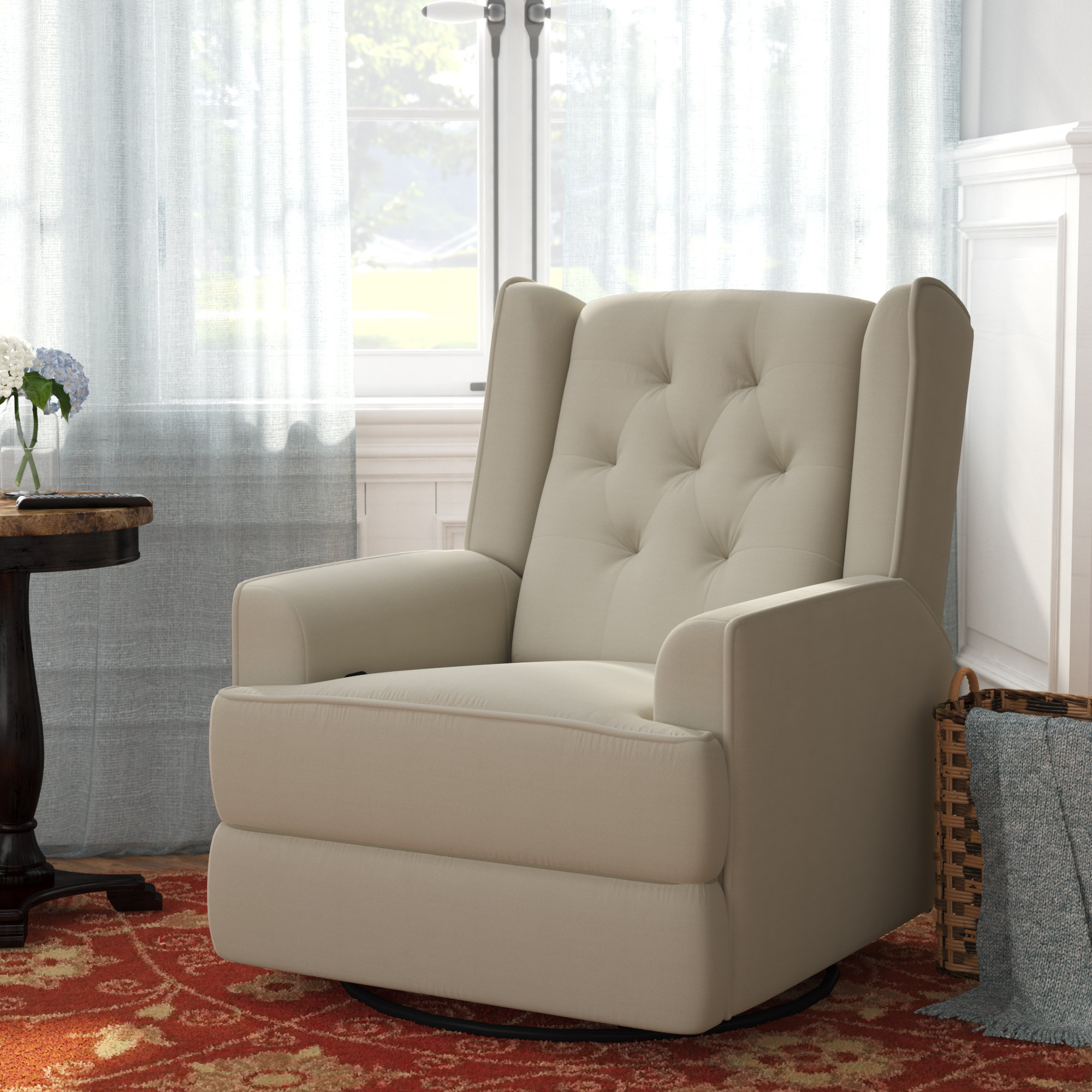 Three Posts Cupps Manual Rocker Recliner Reviews Wayfair