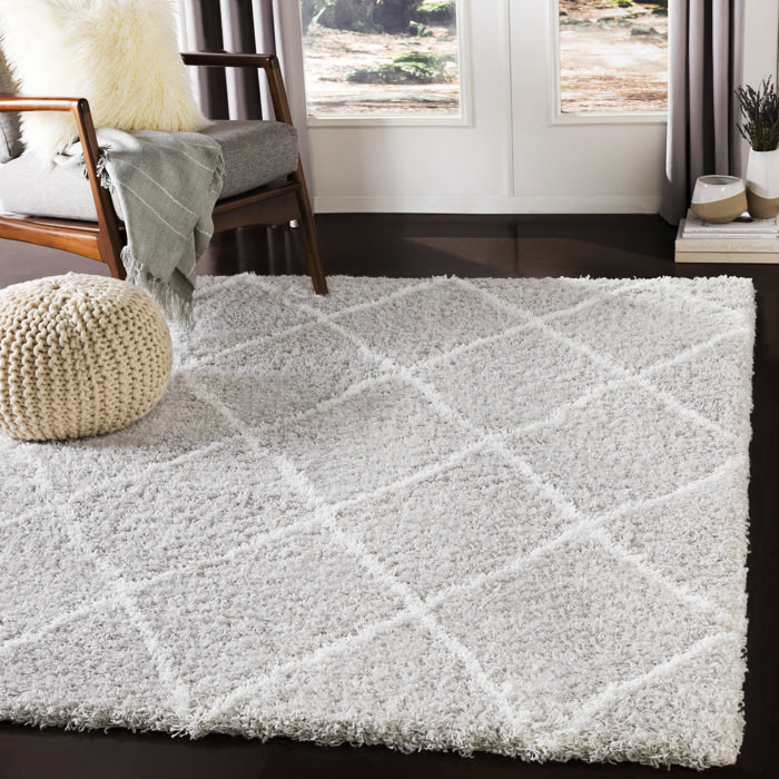Woodmansee Light Gray White Area Rug Woodmansee Light Gray White Area Rug