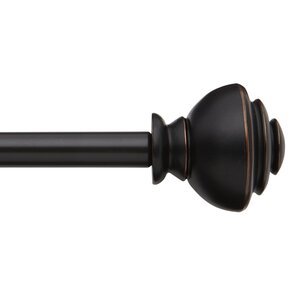 Modern Urn Decorative Single Curtain Rod