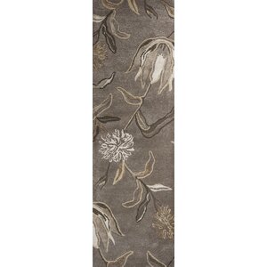 Odile Grey Wildflowers Area Rug