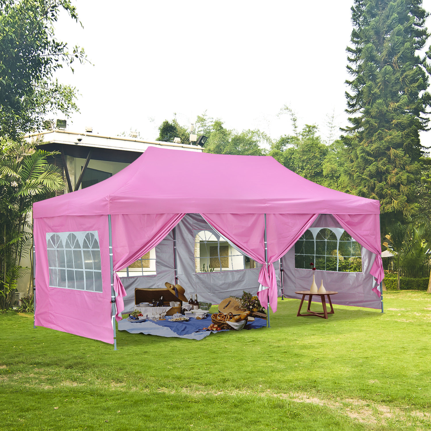 Ainfox 20 Ft. W x 10 Ft. D Steel Pop-Up 