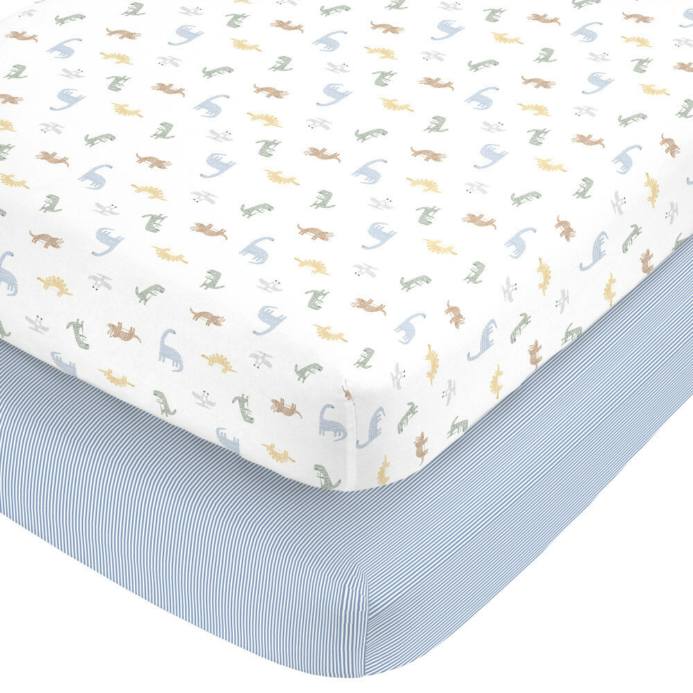 dinosaur fitted crib sheet