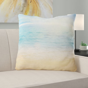Caldwell Euro Lounger Wayfair Beach Sand With Sea Waters Euro Pillow