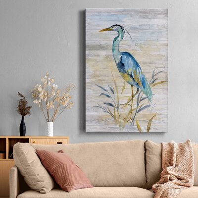 Rosecliff Heights Blue Heron II - Wrapped Canvas Print & Reviews | Wayfair