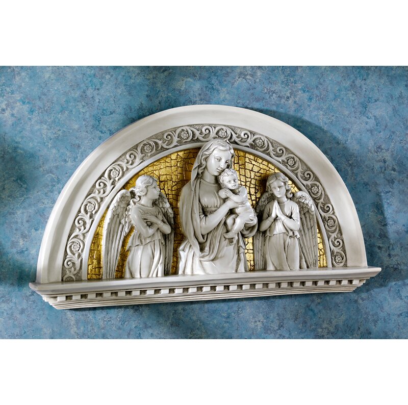 Blessed Virgin and Child Religious Arch Wall Décor