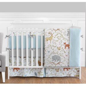 Buy Woodland Toile 9 Piece Crib Bedding Set!