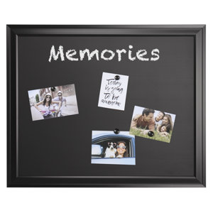 Bosc Magnetic Wall Mounted Chalkboard, 2.10' x 2.4'