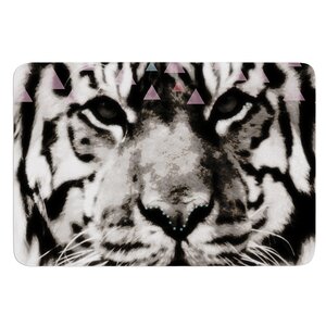 Tiger Face by Suzanne Carter Bath Mat