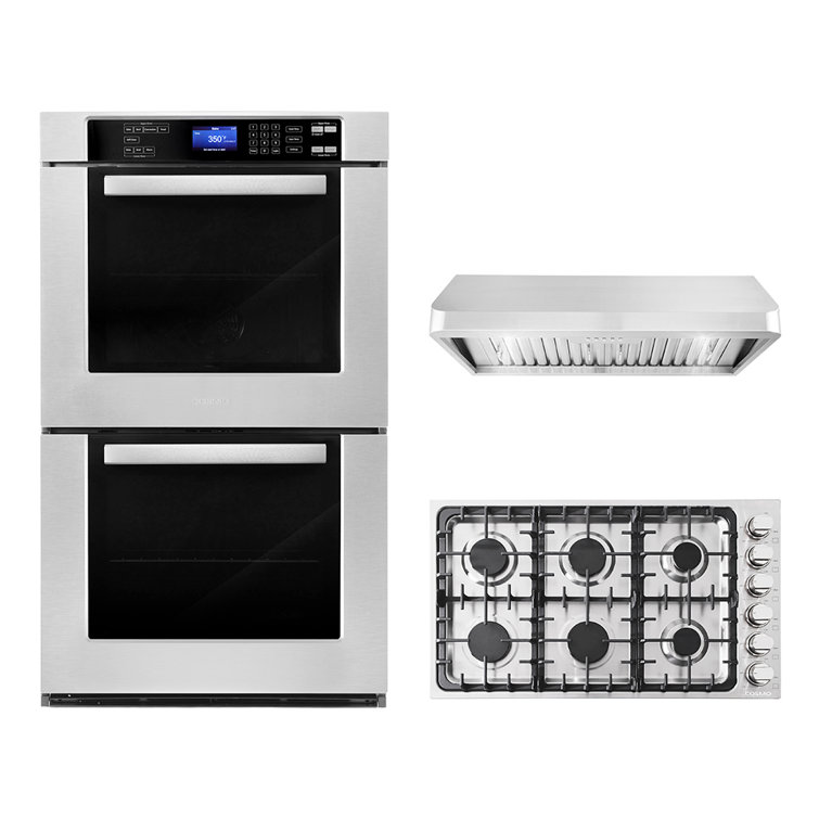 wall oven below cooktop